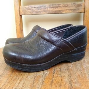 Dansko Brown Leather Clogs Size 37
